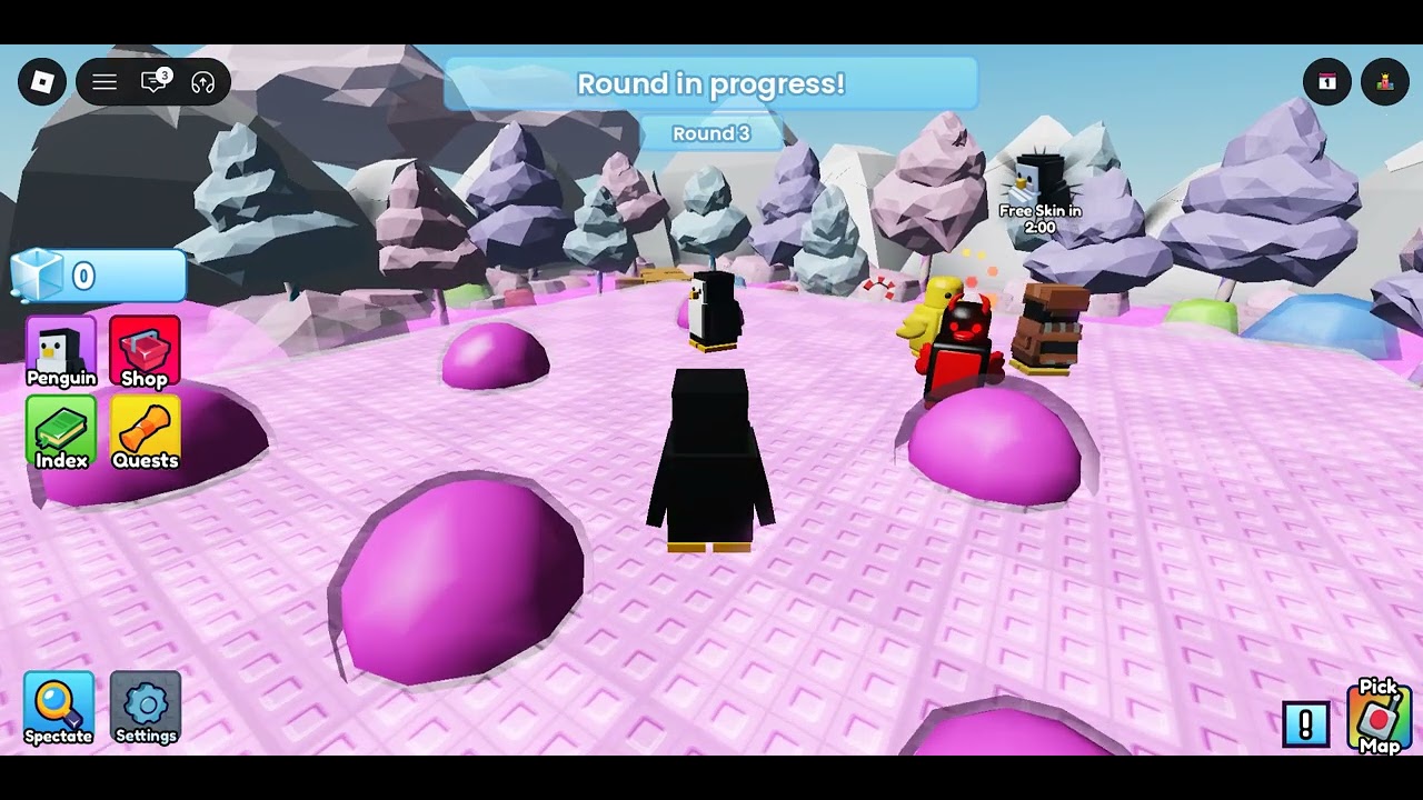 playing roblox knockout