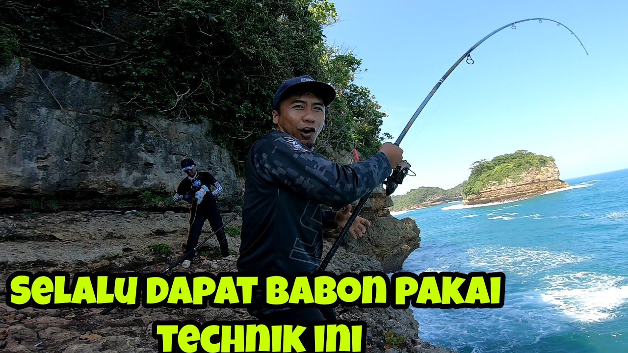 Ikan Babon Takluk dari Tebing bersama - Asli Mancing - Asli Patoni -- Mukri Mancing eps 24