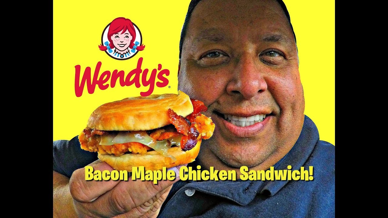 Wendy's® Bacon Maple Chicken Sandwich REVIEW! CC
