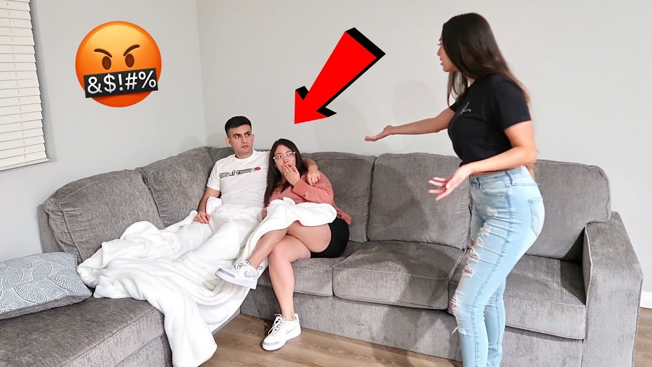 CUDDLING WITH MY GIRLFRIENDS BEST FRIEND IN FRONT OF HER!! **GETS HEATED**