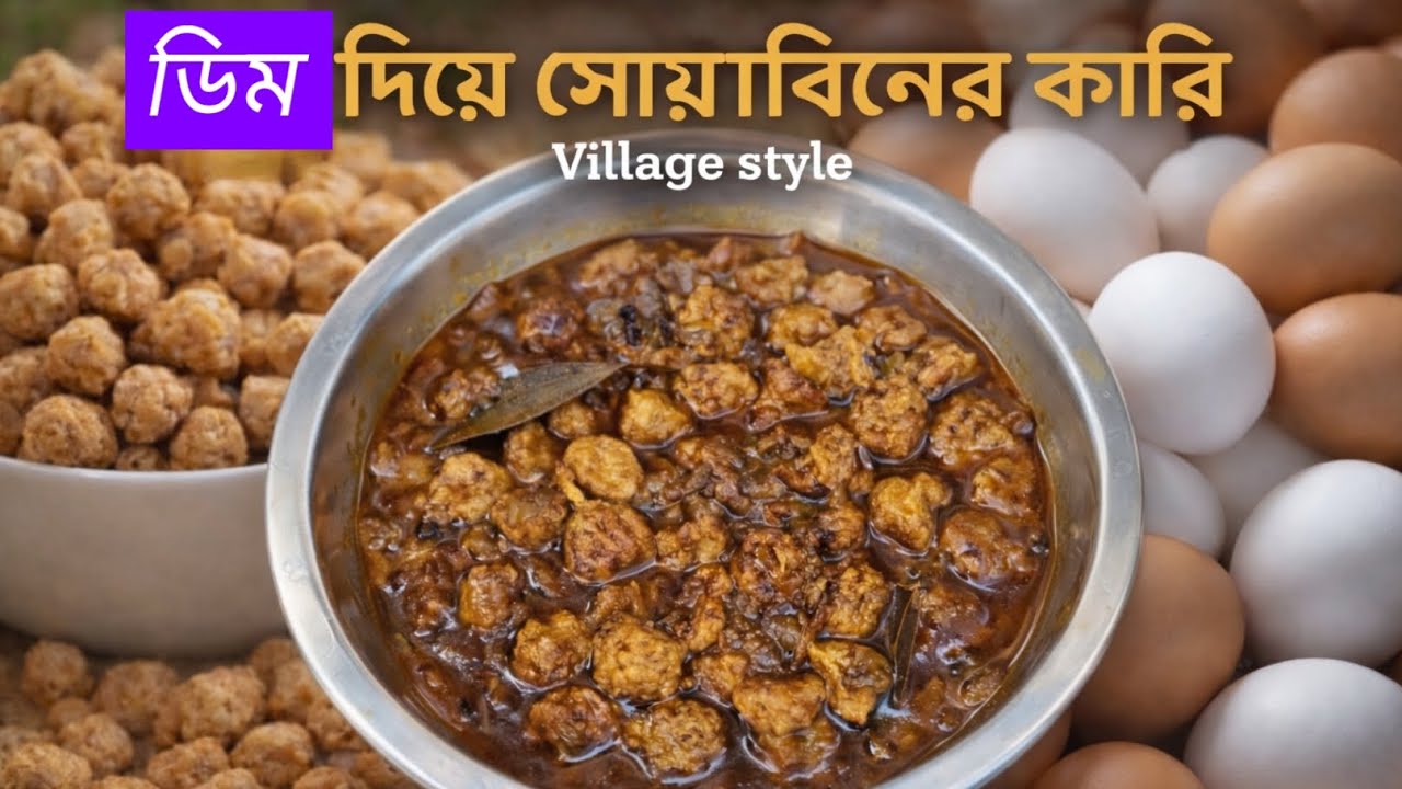 👉ডিম দিয়ে সয়াবিনের এই রেসিপি কোষা🍳 মাংসের স্বাদকেও হার মানাবে 🔥||Egg with Soya chunk Curry Recipe💯💥