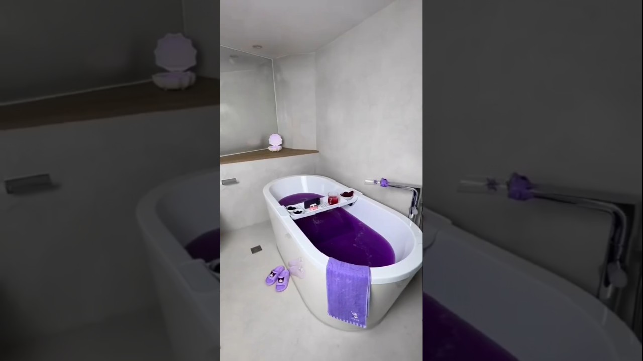 A lilac bath is a routine