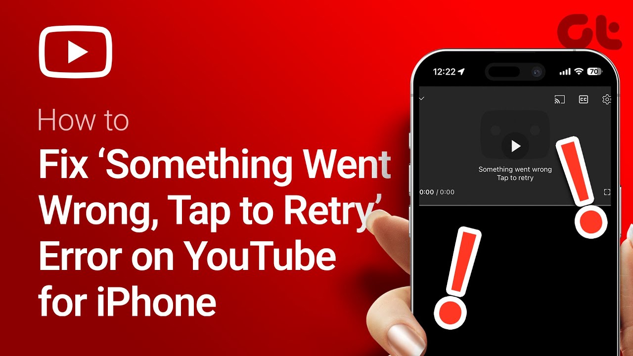 How to Fix ‘Something Went Wrong, Tap to Retry’ Error on YouTube for iPhone