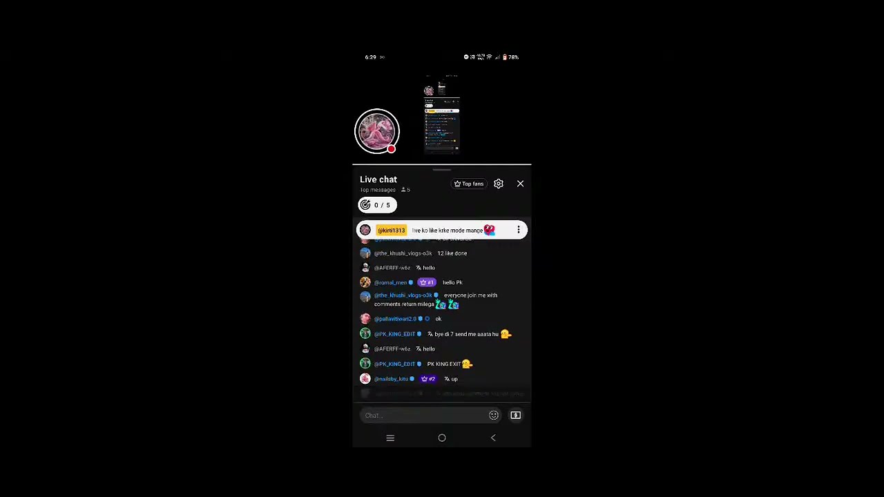 Kirti is live 
