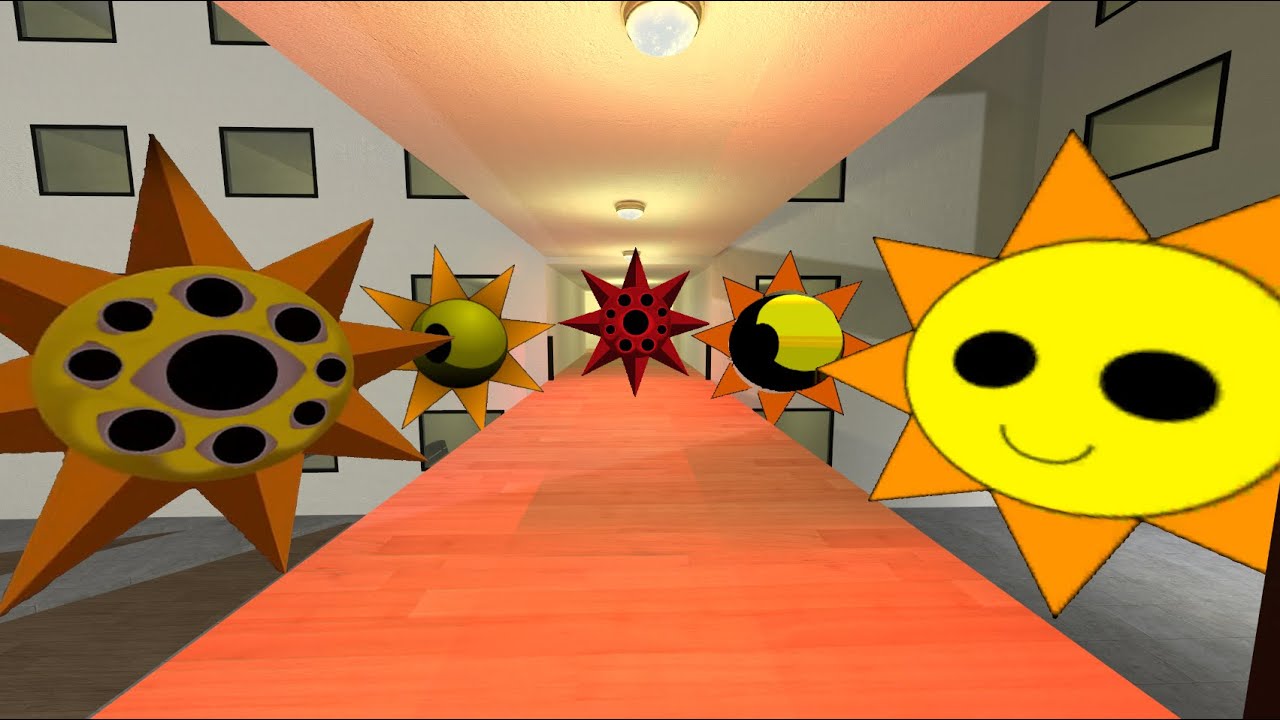 Piramixed Sprunki Mr. Sun Phases And Family Nextbot Gmod