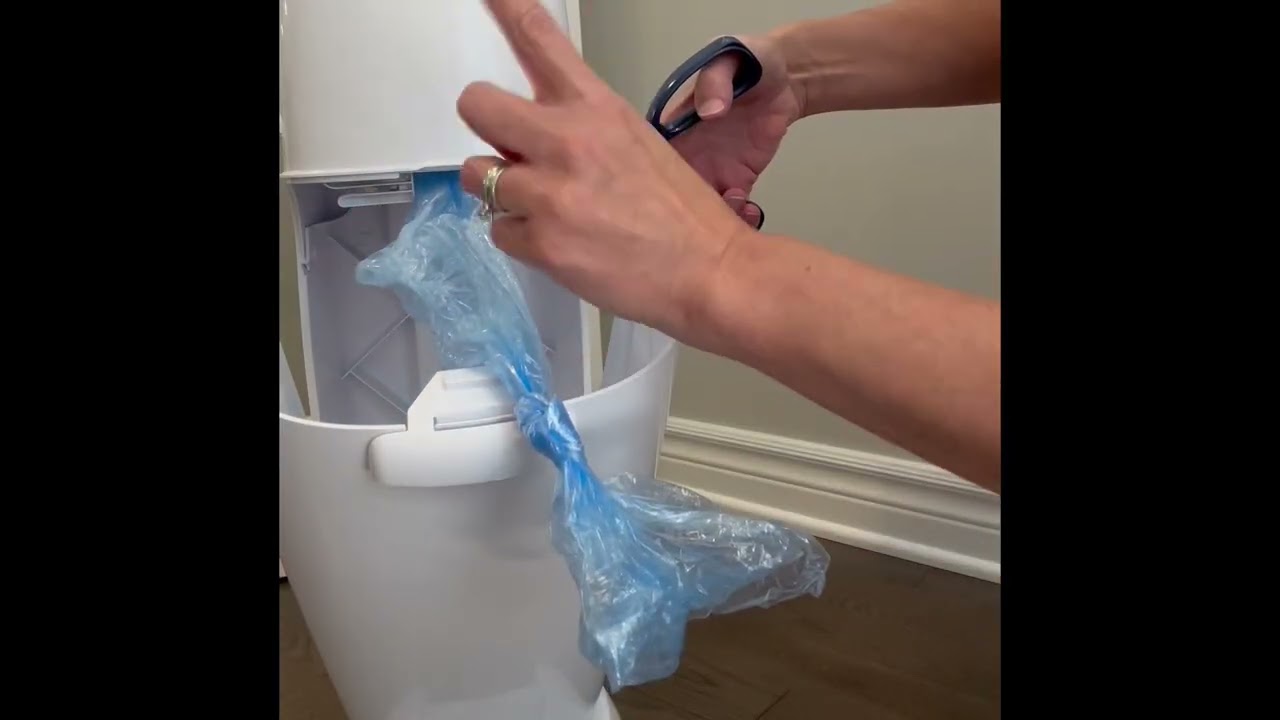 No Scissors Needed! How to Use the Genie Diaper Pal Trash Can