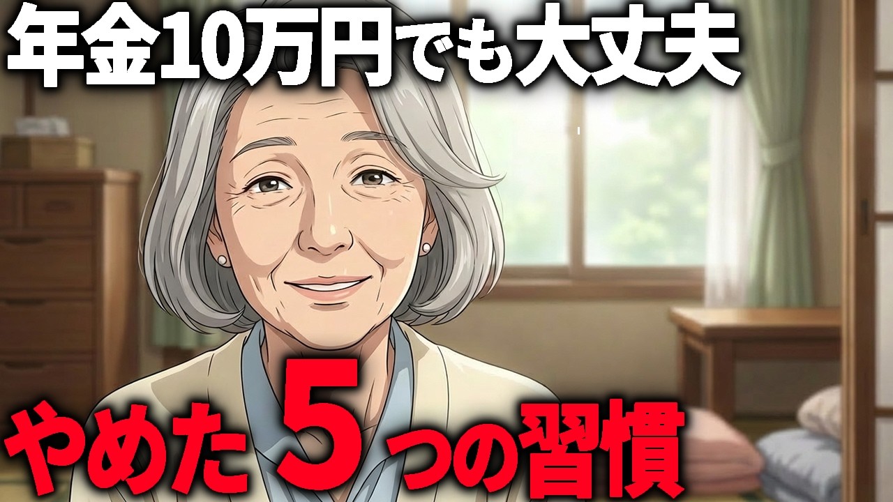 【年金10万円でも大丈夫】2年で50万円貯めた63歳が教える5つの習慣。見栄を張った友人は転落し生活保護却下...|節約術|老後資金|シニア