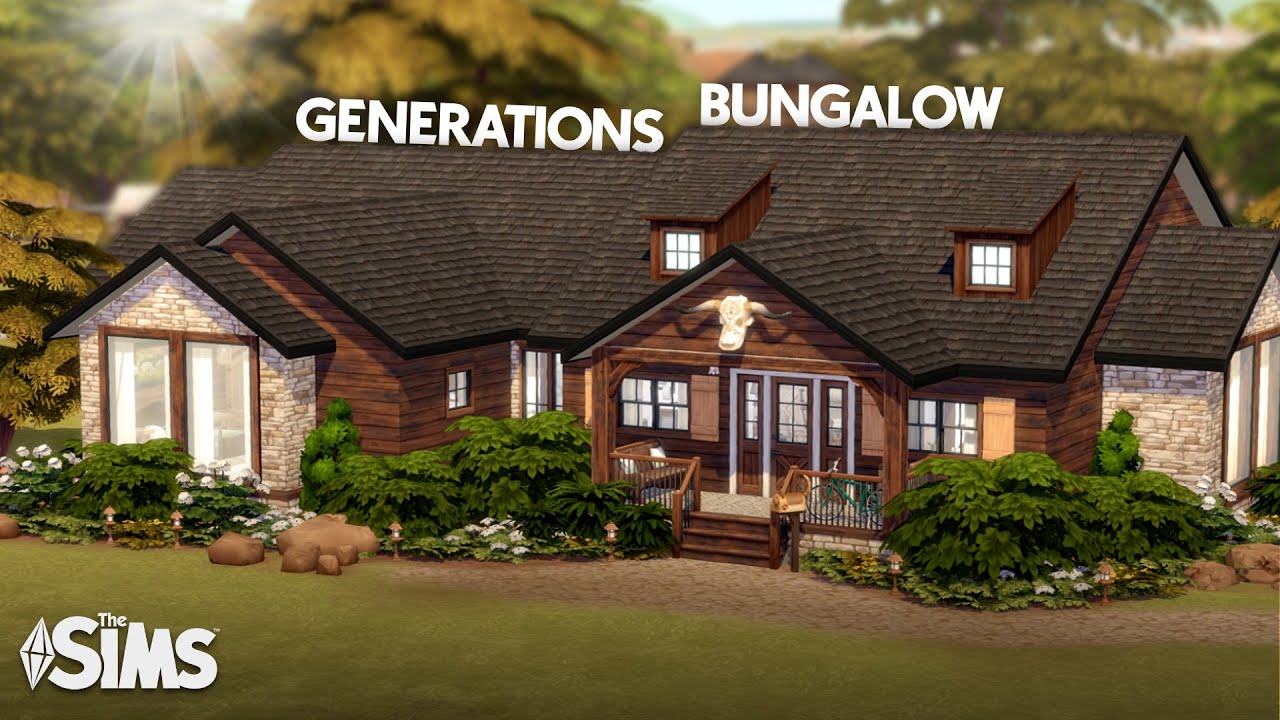 Generations Ranch Bungalow with 6 bedrooms for 8 sims in Chestnut Ridge 🐴 || The Sims 4: Speed Build