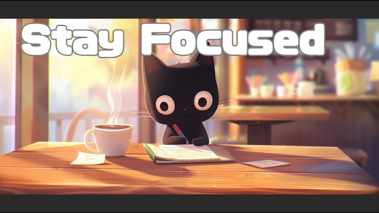 Soft Piano Jazz Lofi for Deep Focus | Cozy Cat Cafe Study Vibes