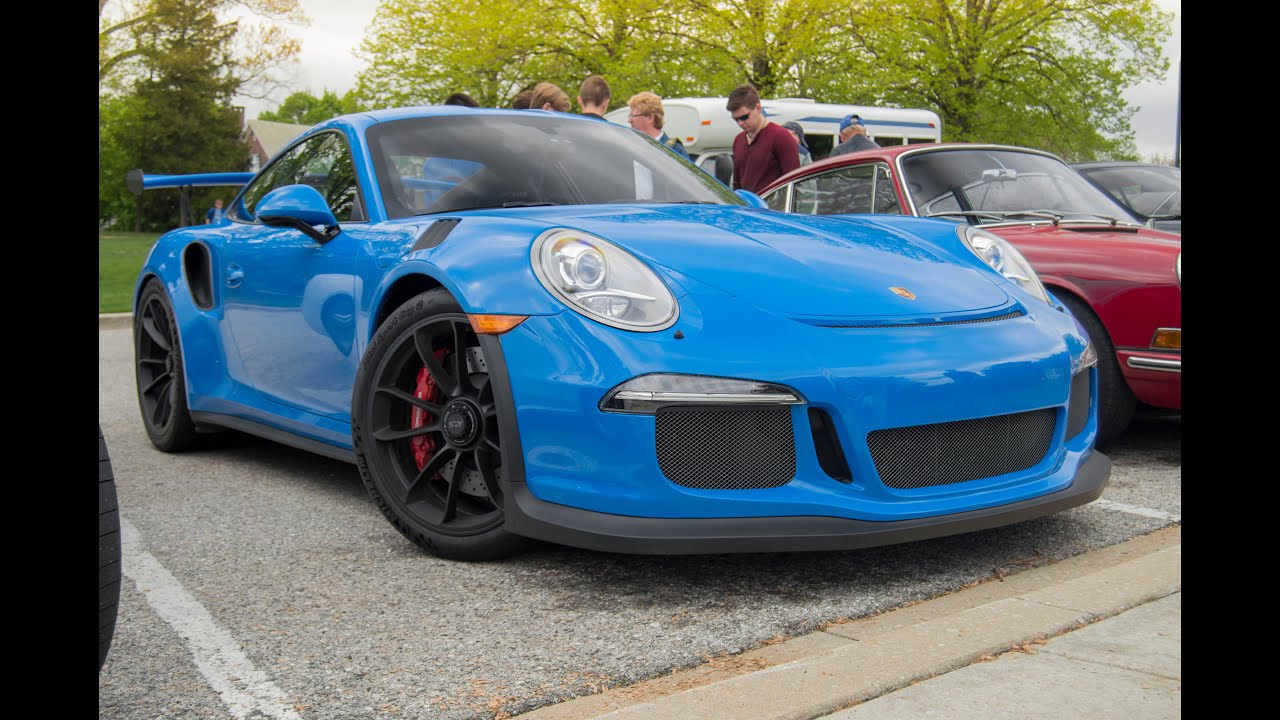 Voodoo Blue Porsche GT3RS Accelerations! LOUD!