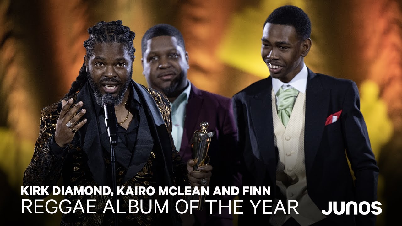 Kirk Diamond, Kairo Mclean & Finn win Reggae Recording of the Year | 2023 JUNO Opening Night Awards