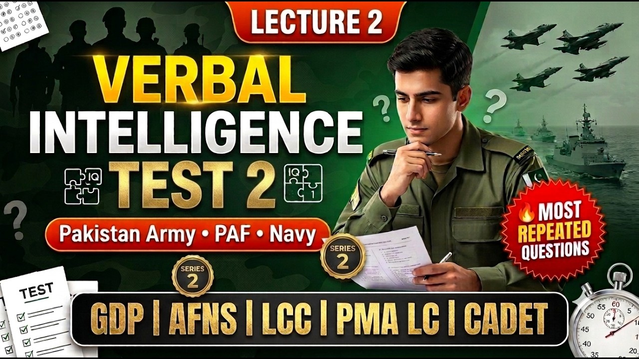 verbal intelligence questions | army initial test | afns | LCC | paf | navy