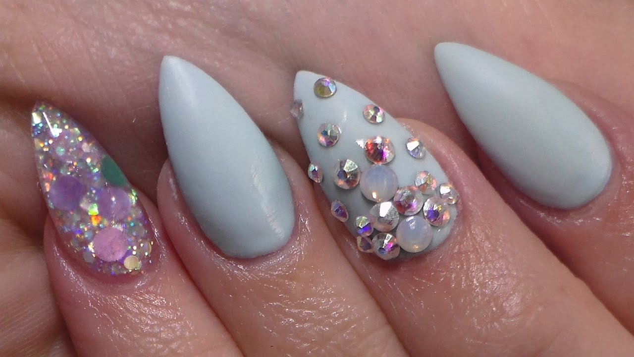 Acrylic Nails | Matte baby blue | CLOSED