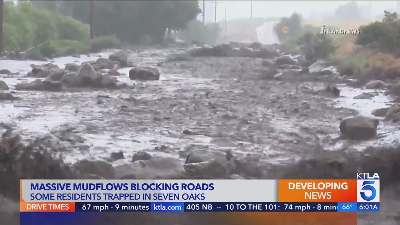 Massive mudslide from Hilary buries mountain communities
