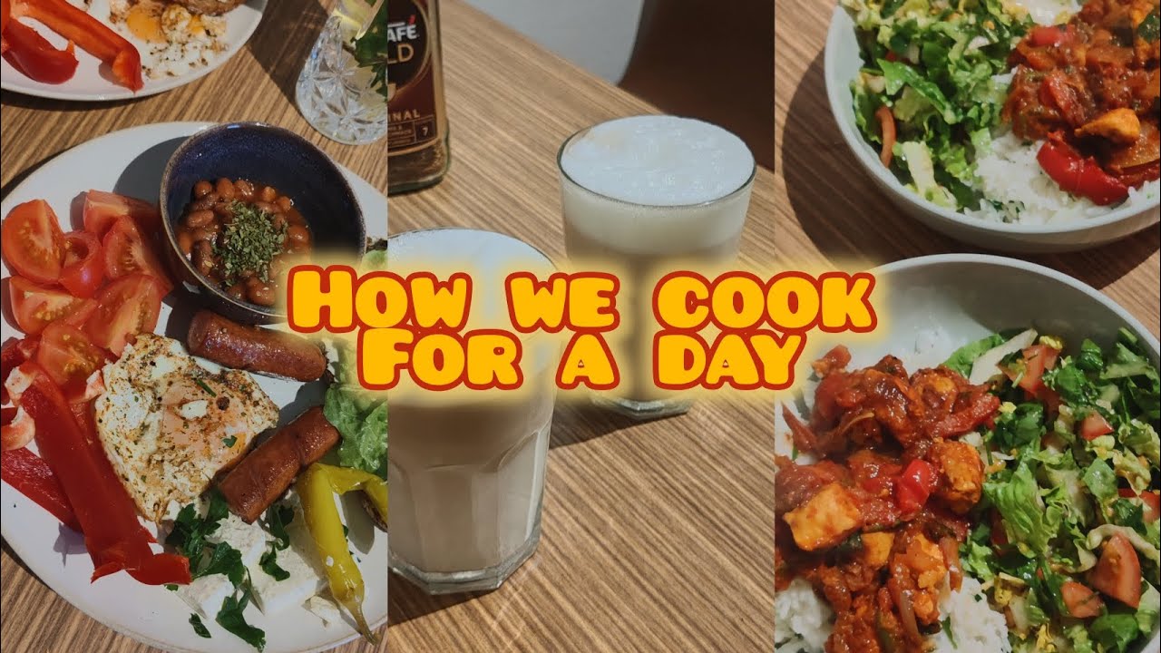 How we cook for a day - আমাদের একদিনের রান্না | English Breakfast, Coffee Break & Chicken Jalfrezi