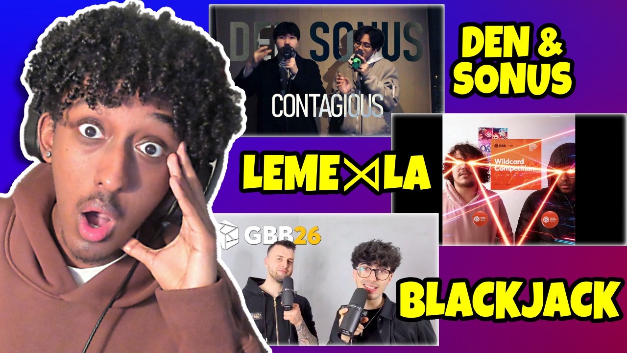 Yolow Reacts | DEN & SONUS , LEME⋊LA & BLACKJACK| GBB26 Tag Team Wildcards