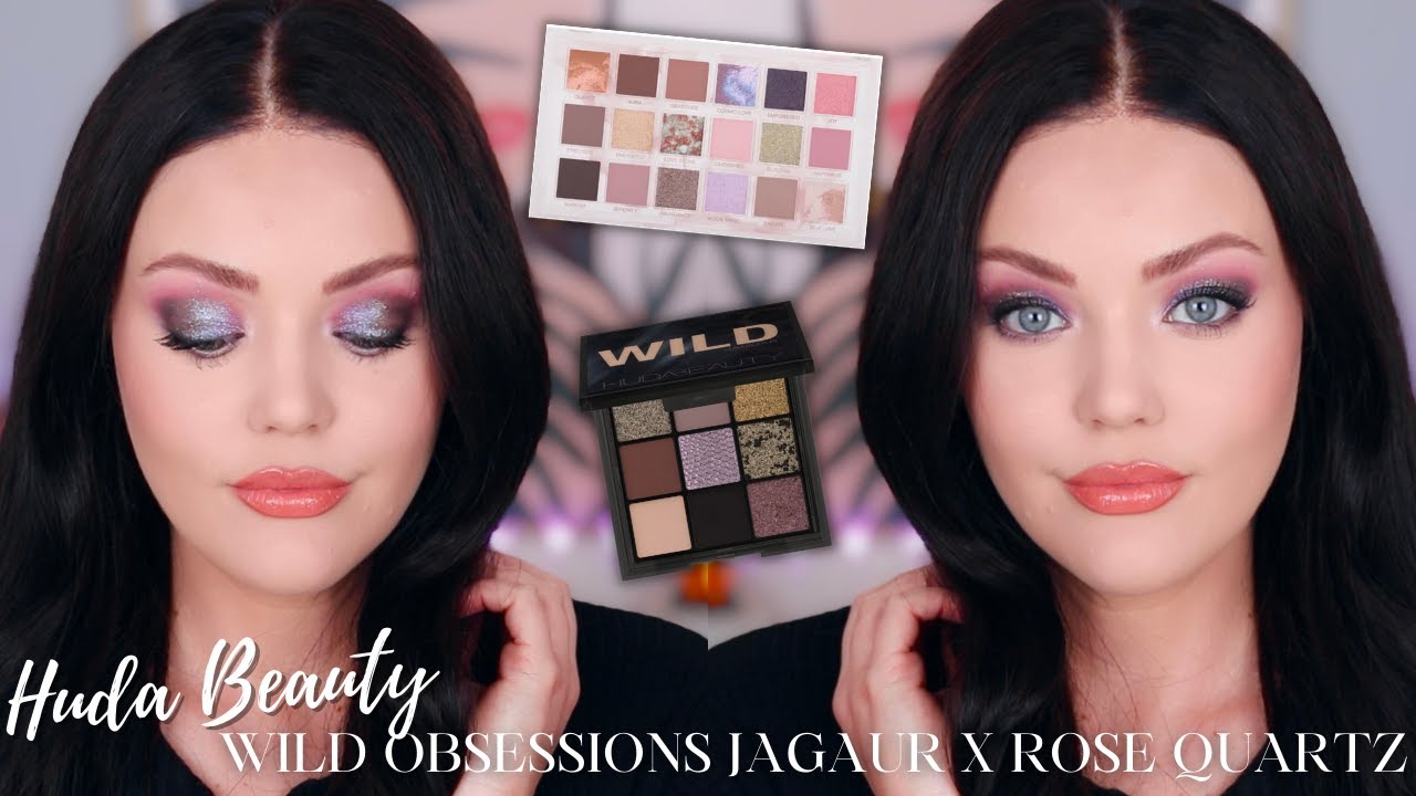 Makeup Look Using Huda Beauty Rose Quartz & Jaguar Palettes