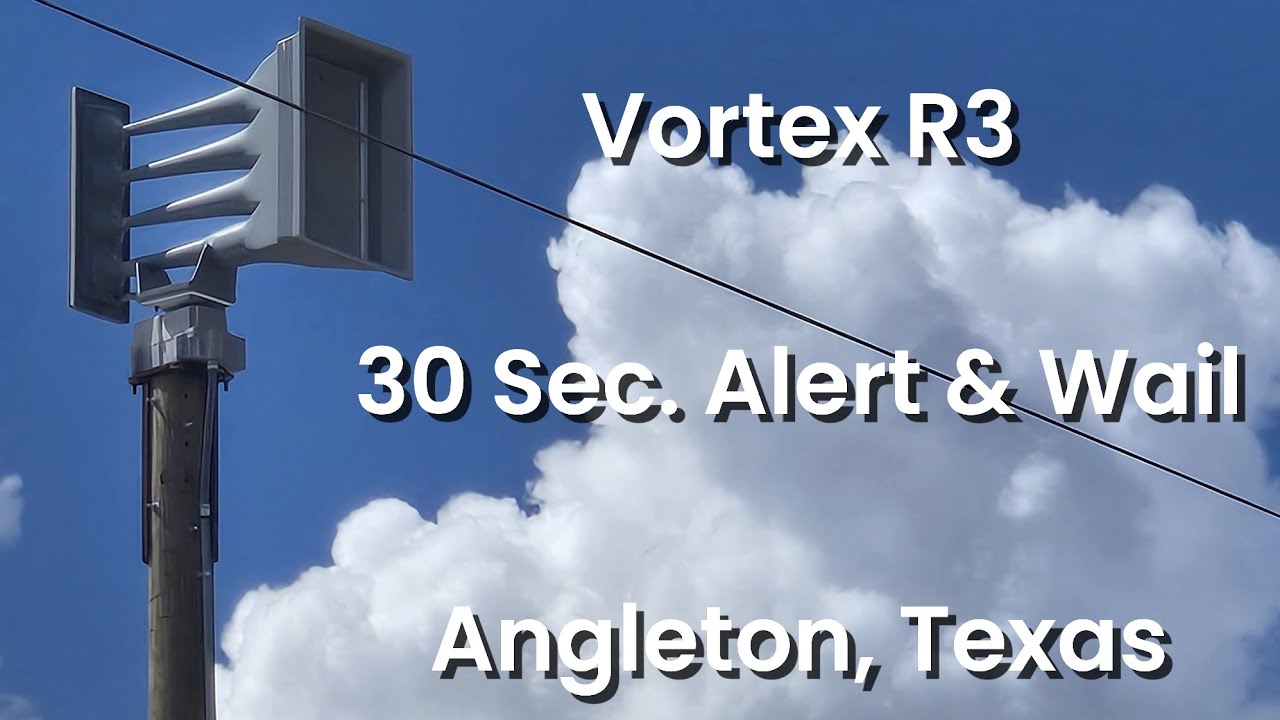 Whelen Vortex R3 | 30 Sec. Alert & Wail | Angleton, Texas