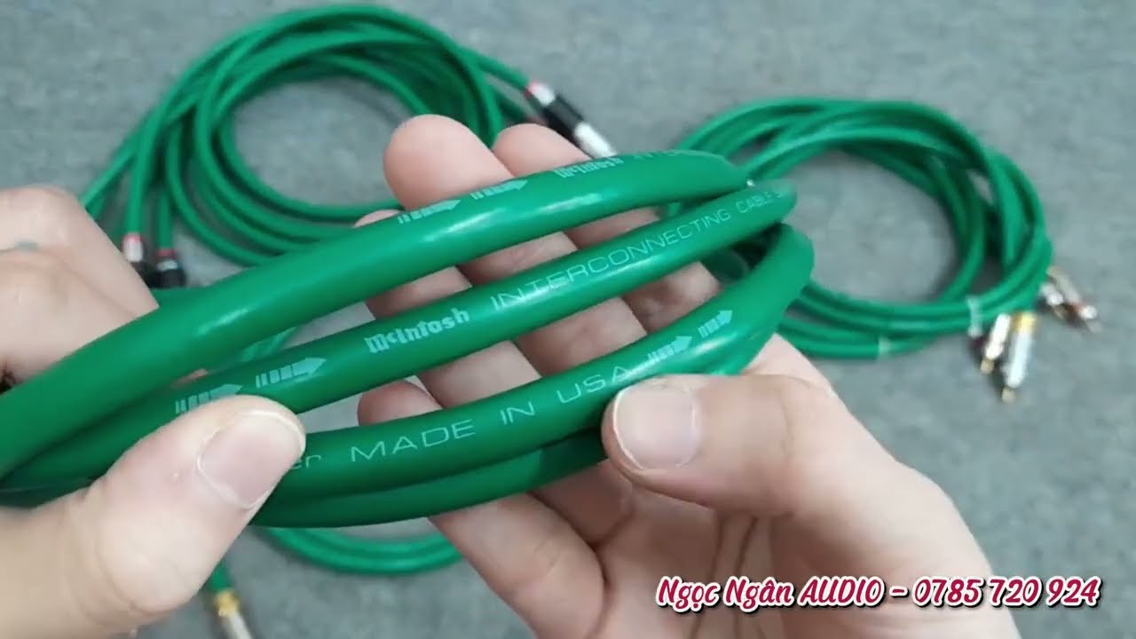 Dây tín hiệu McIntosh - Đủ bộ AV & Canon | Gọn gàng - Đồng bộ - Âm sạch