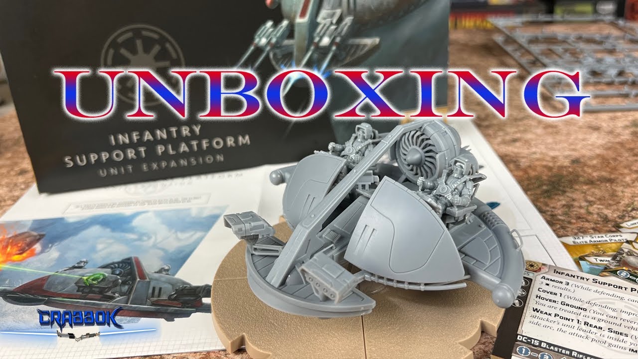 Swamp Speeder!  Star Wars Legion Infantry Support Platform Unboxing and Assembly!