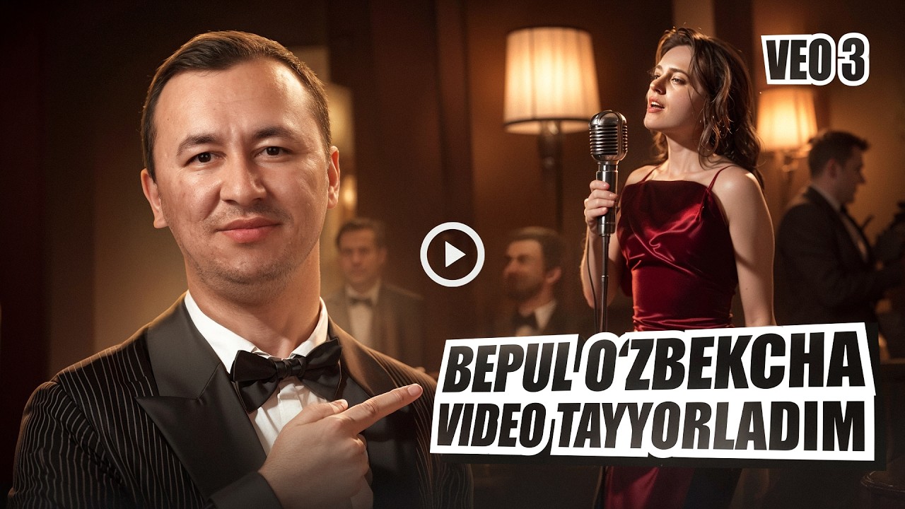 Veo 3’da o‘zbekcha video tayyorlashni o‘rganasiz (bepul yo‘li)