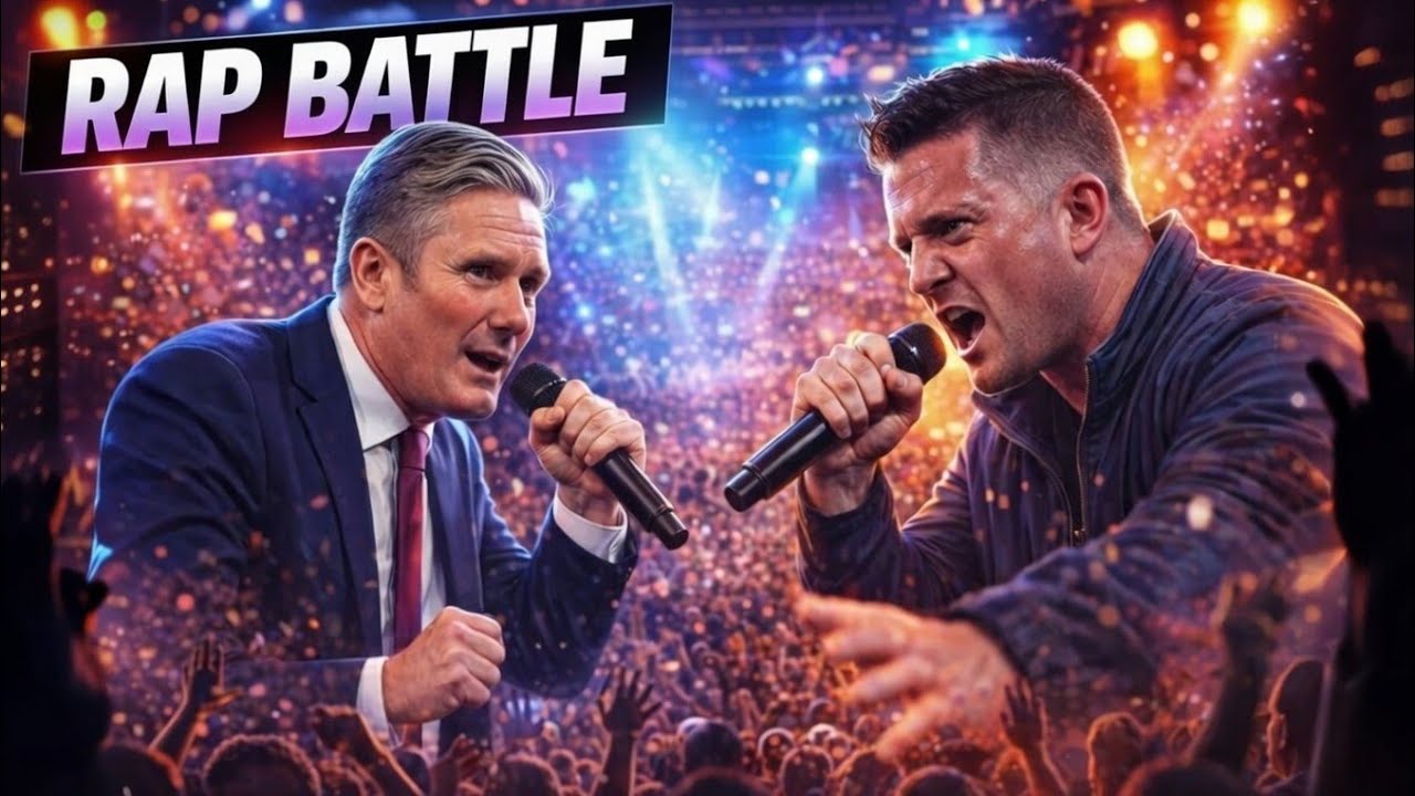 KIER starmer vs TOMMY robinson  RAP BATTLE
