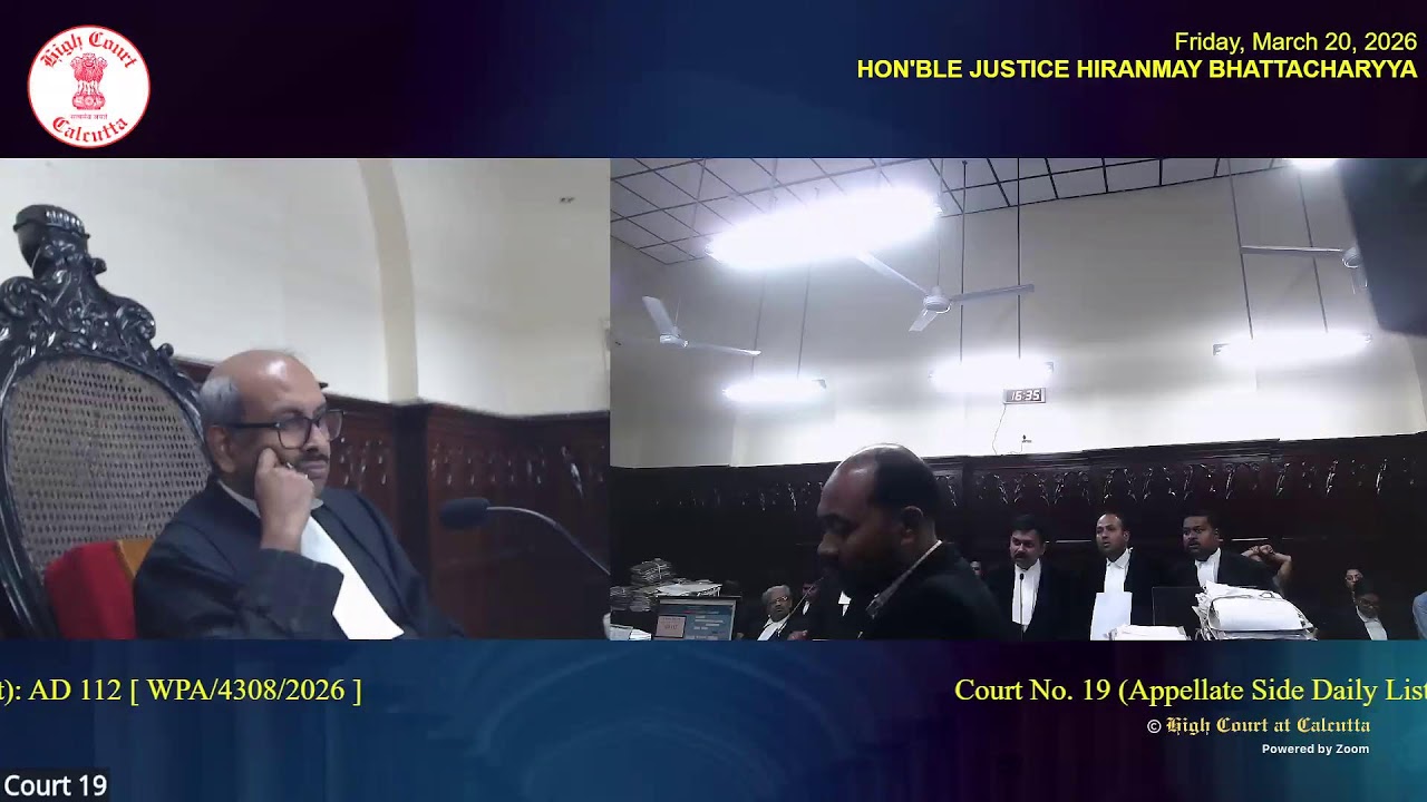 20 March 2026 | Court No. 19 | Live Streaming of the Court proceedings.