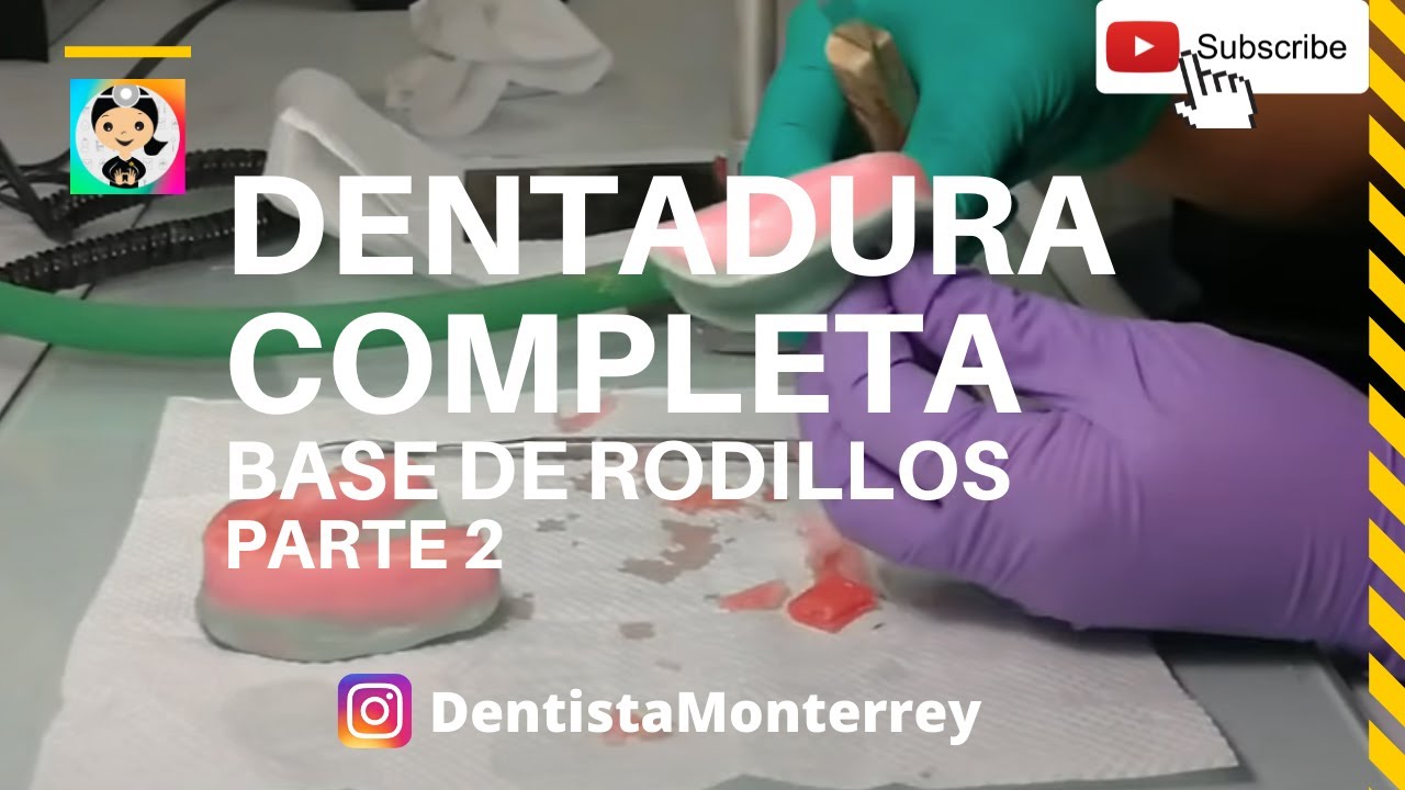 BASE de RODILLOS de CERA para #ProtesisTotales👅Parte2 #Dentaduracompleta