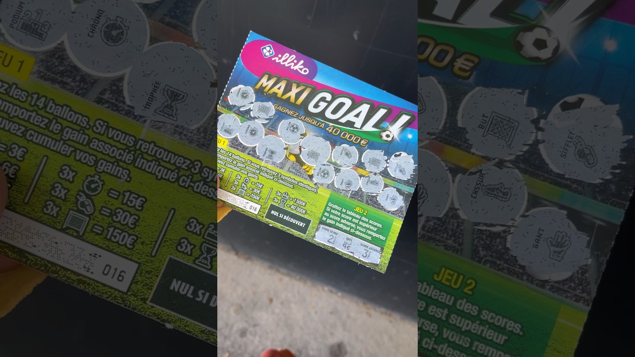 &euro;150.00 MAXI GOAL #gains #win #fdj #illiko #grattage #maxigoal #but #abonnetoi #shorts