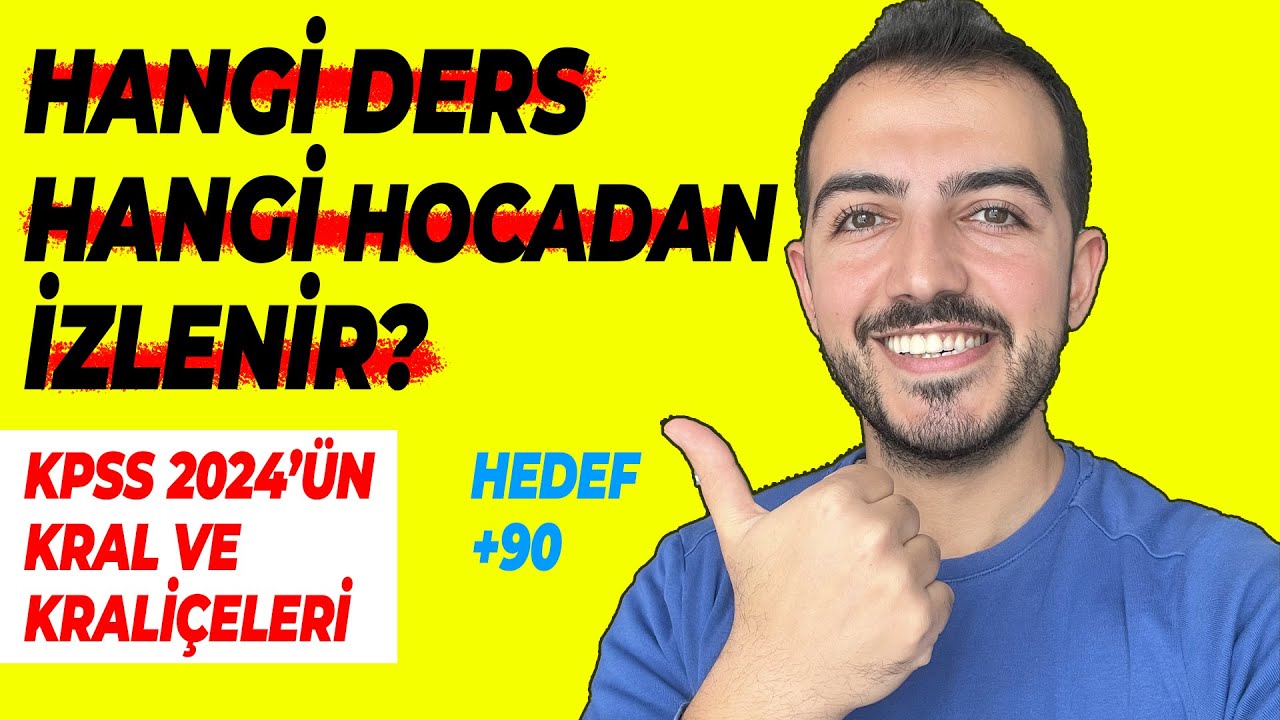 KPSS 2024 EN DETAYLI HOCA ÖNERİSİ GYGK Tüm Dersler