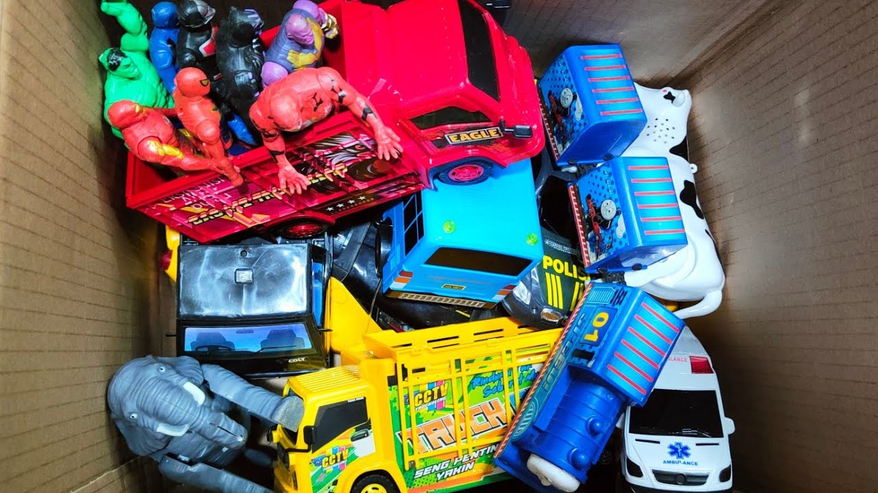 Unboxing Truk Oleng, Bus Telolet, Ambulance, Tank Baja, Mobil Balap, Truk Molen, L 300, Mobil Damkar
