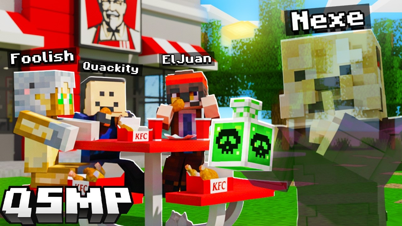 SABOTUJE OTWARCIE KFC NA QSMP w Minecraft