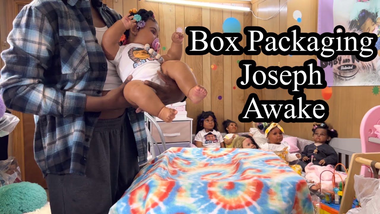 Reborn baby box packing of Joseph awake