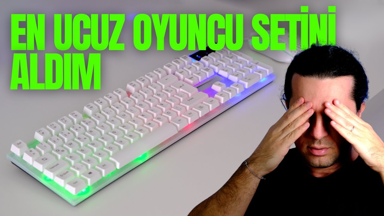 TR'de satılan en ucuz klavye ve mouse setini deneyimliyorum