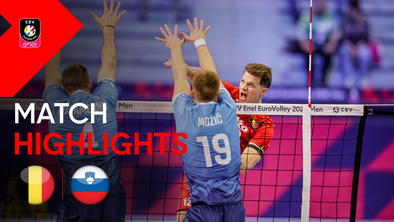 Highlights | Belgium vs. Slovenia | CEV Enel EuroVolley 2026 Men | Quarter-Final