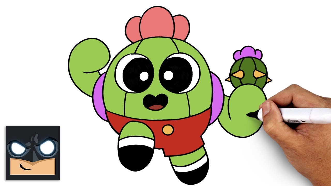 How To Draw Toon Spike | Brawl Stars