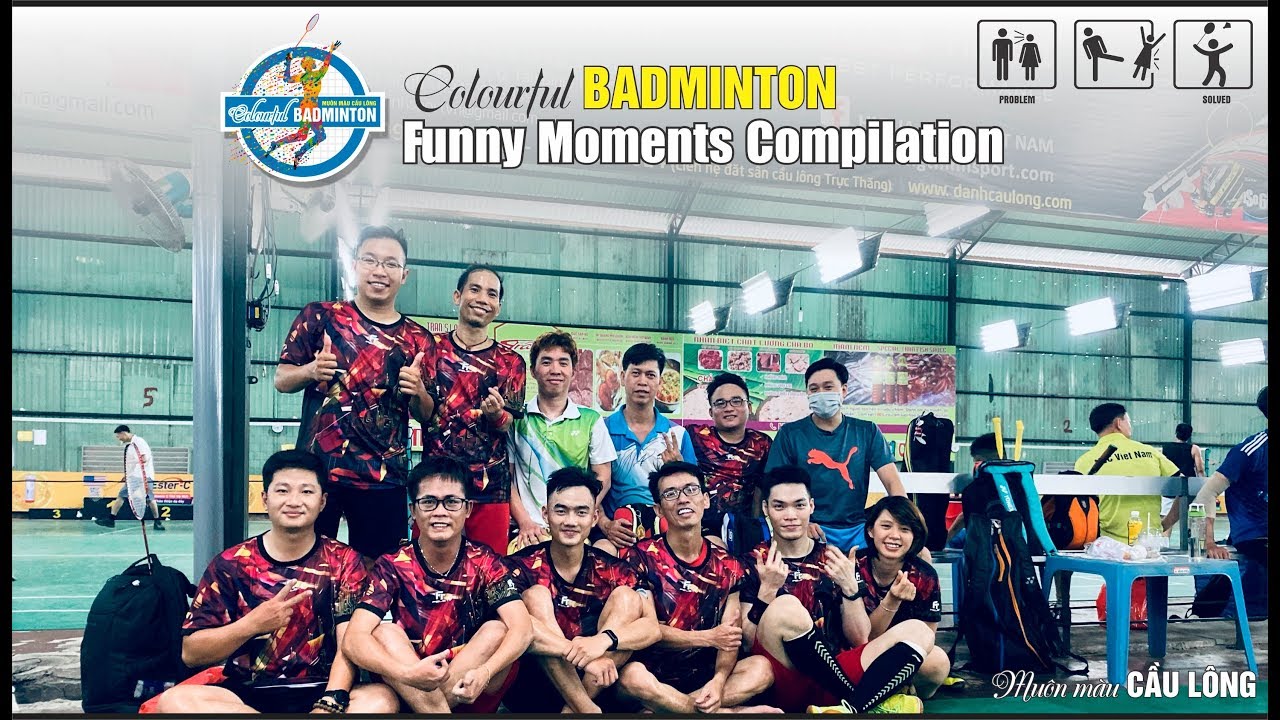 Colourful BADMINTON | Funny Moments Compilation 2 - Tổng hợp những pha cầu h&agrave;i hước 2