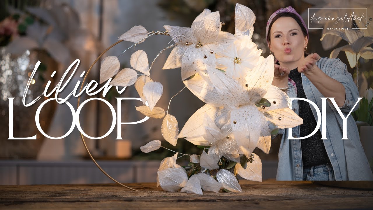 Dein DiY Lilien-blüten Loop der nie verblüht