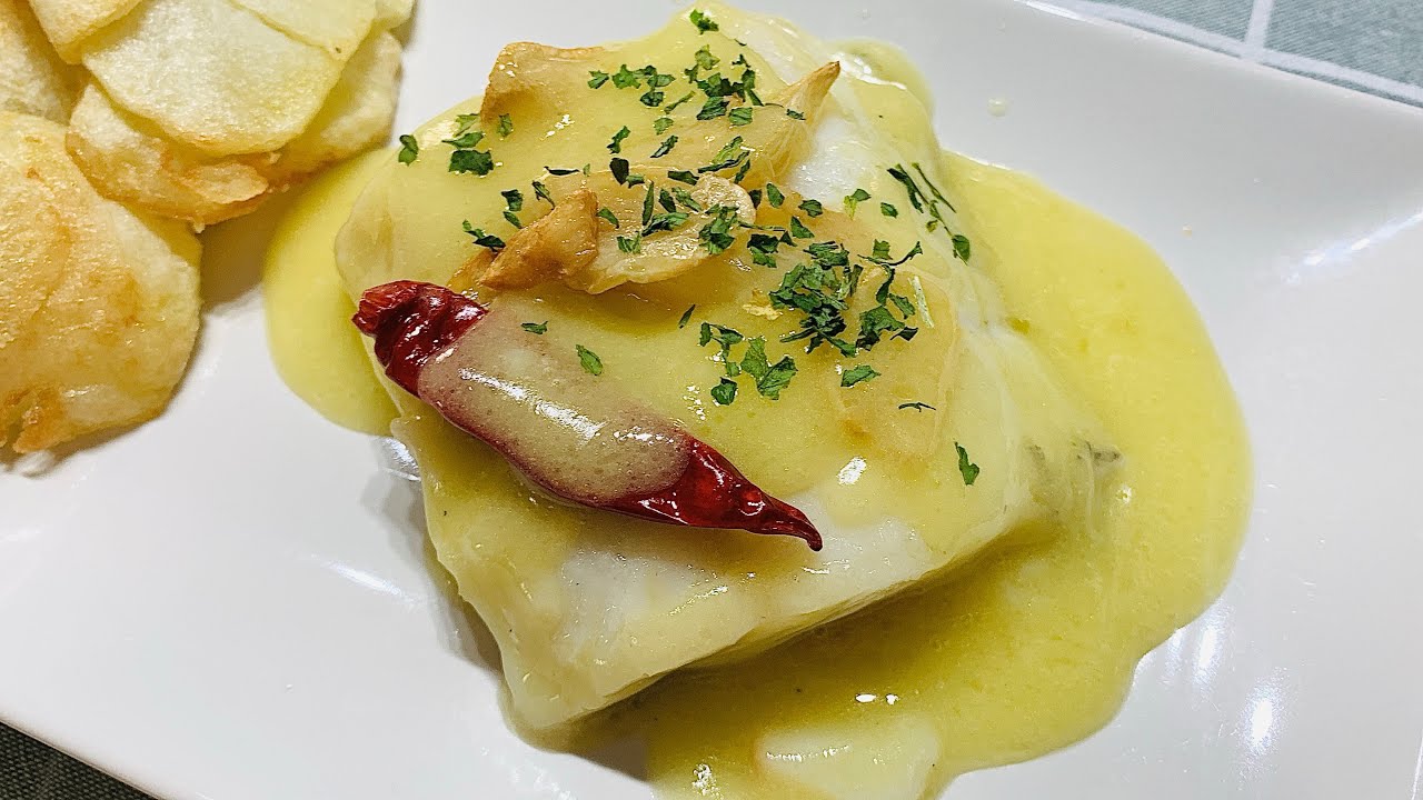 BACALAO AL PIL PIL 🐟🌶️🧄-UN MANJAR  DE DIOSES!!!!!!!