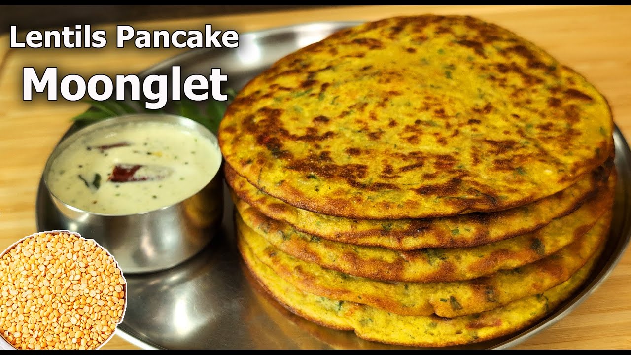 Moonglet Recipe | Fluffy Moong Dal Pancake | High-Protein Breakfast