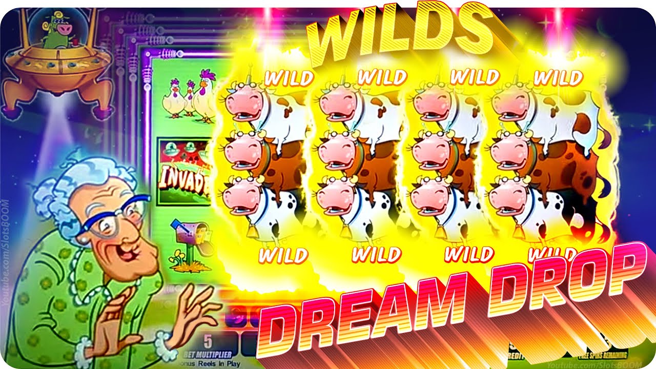 RARE!!! FULL SCREEN WILDS!!! Invaders Attack from the Planet Moolah - CASINO SLOTS