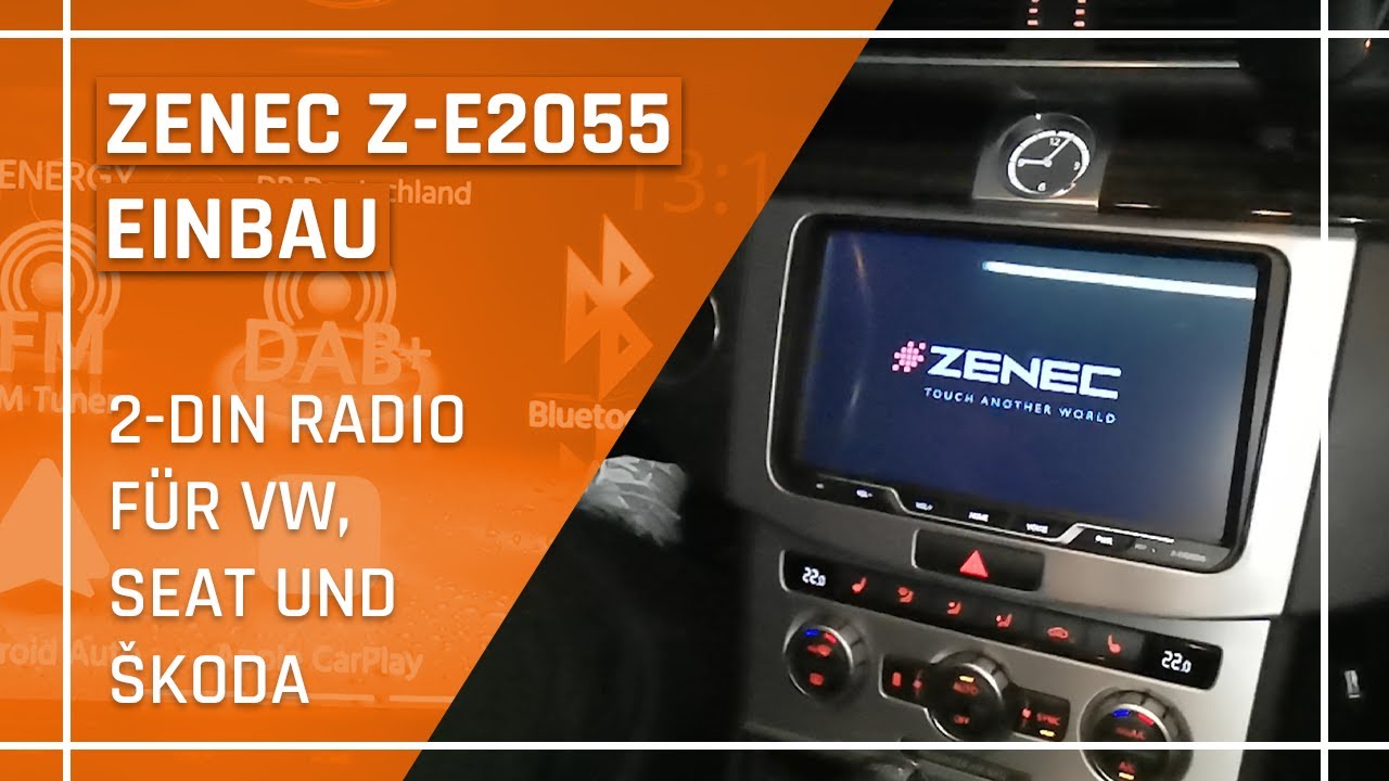 Zenec E2055 Autoradio in verschiedenen Volkswagen einbauen? Kein Problem! CarPlay Android Auto DAB+