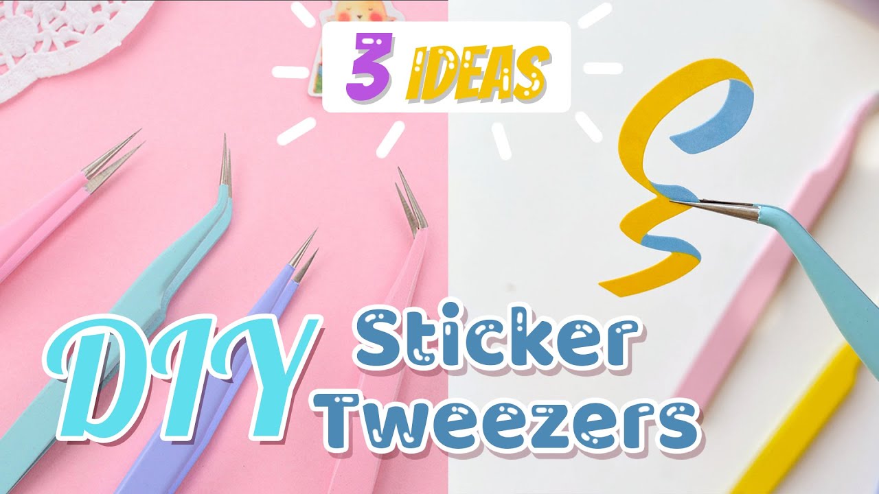 Cách làm Nhíp Gắp Sticker bằng giấy CHỈ 1 PHÚT | DIY Sticker Tweezers only 1 minute /Quyển Sách Nhỏ