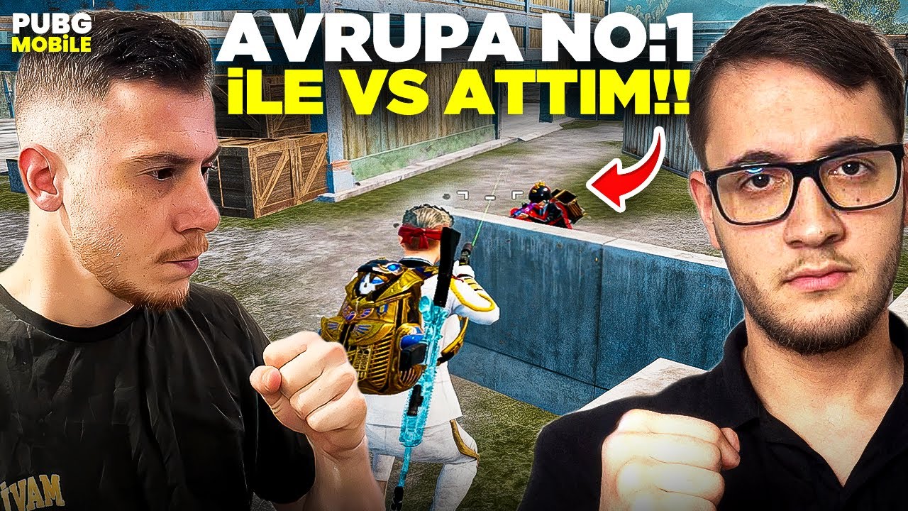 AVRUPA 1. İLE VS ATTIM! 😱 ÇILDIRDIM | PUBG MOBİLE