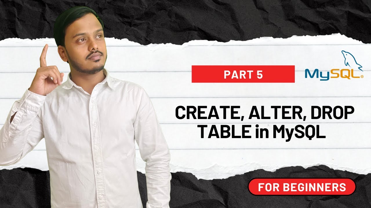CREATE, ALTER, DROP Table | SQL Basics | Part-5 (Hindi)