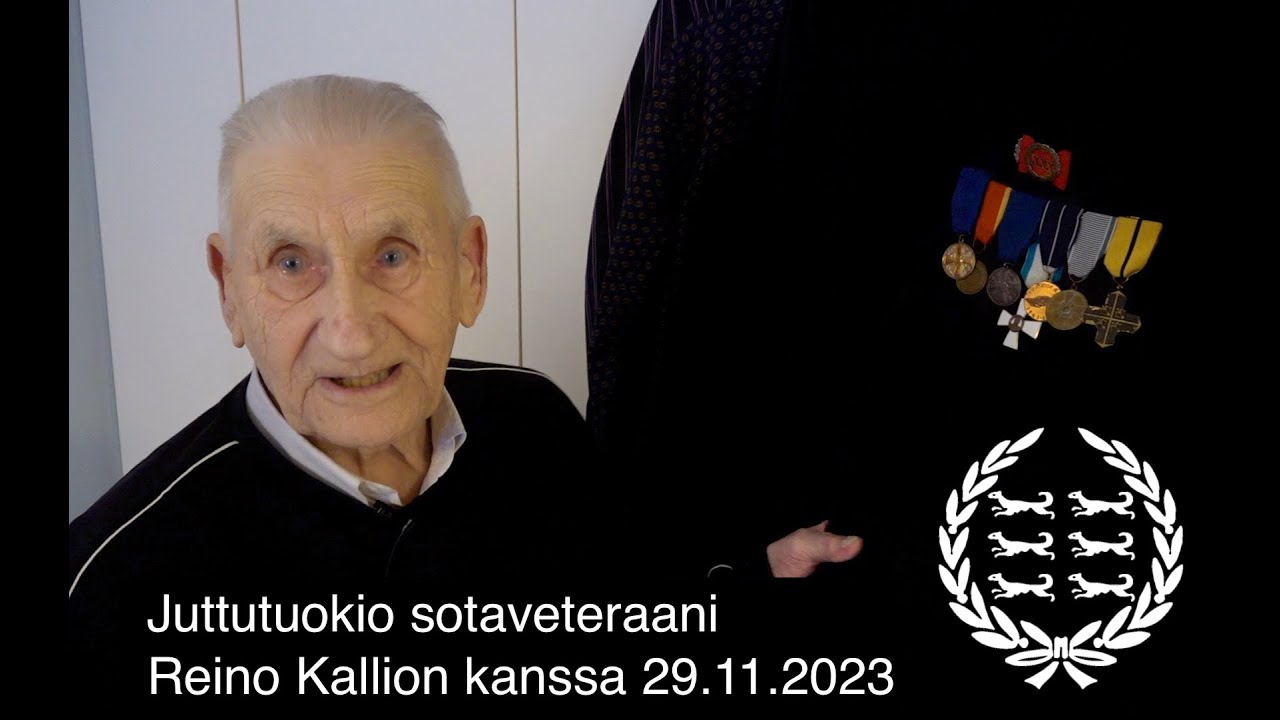 Juttutuokio 98-vuotiaan sotaveteraani Reino Kallion kanssa