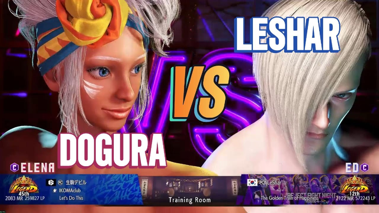 Sf6 Dogura (Elena) vs Leshar (Ed) - Modded High Level Street Fighter 6