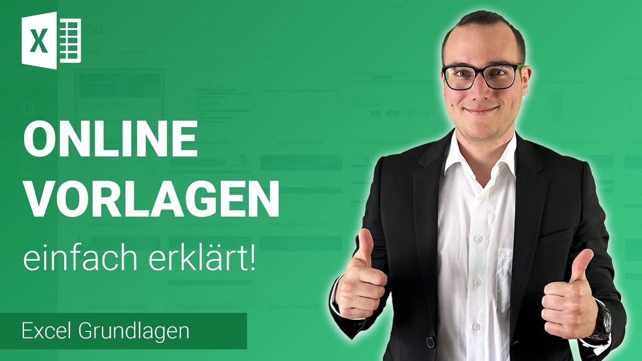 ONLINE VORLAGEN einf&uuml;gen einfach erkl&auml;rt | Lerne Microsoft Excel ✅
