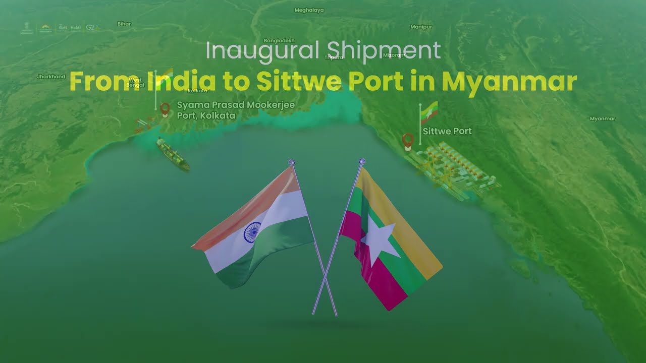 From Syama Prasad Mookerjee Port, Kolkata to Sittwe port