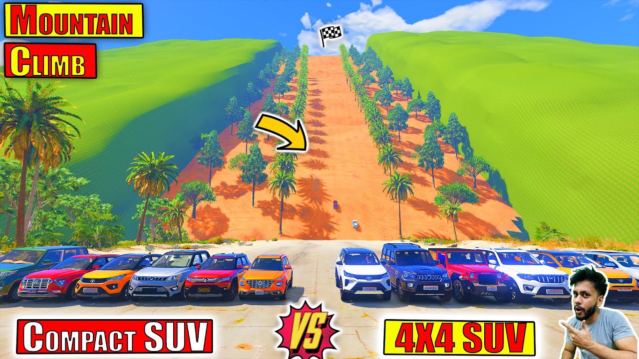 GTA 5 Indian 4X4 Suv Vs Compact Suv Mud Climb Challenge GTA 5